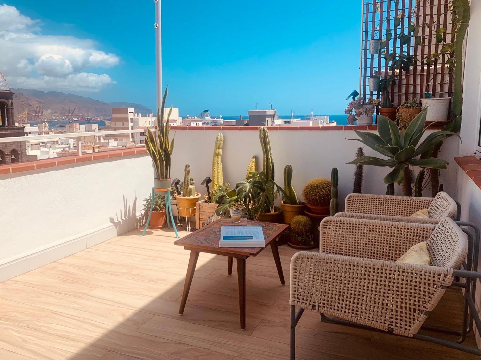 شقة Atico Con Terraza, Vistas Panoramicas Y Parking سانتا كروز دي تينيريف المظهر الخارجي الصورة