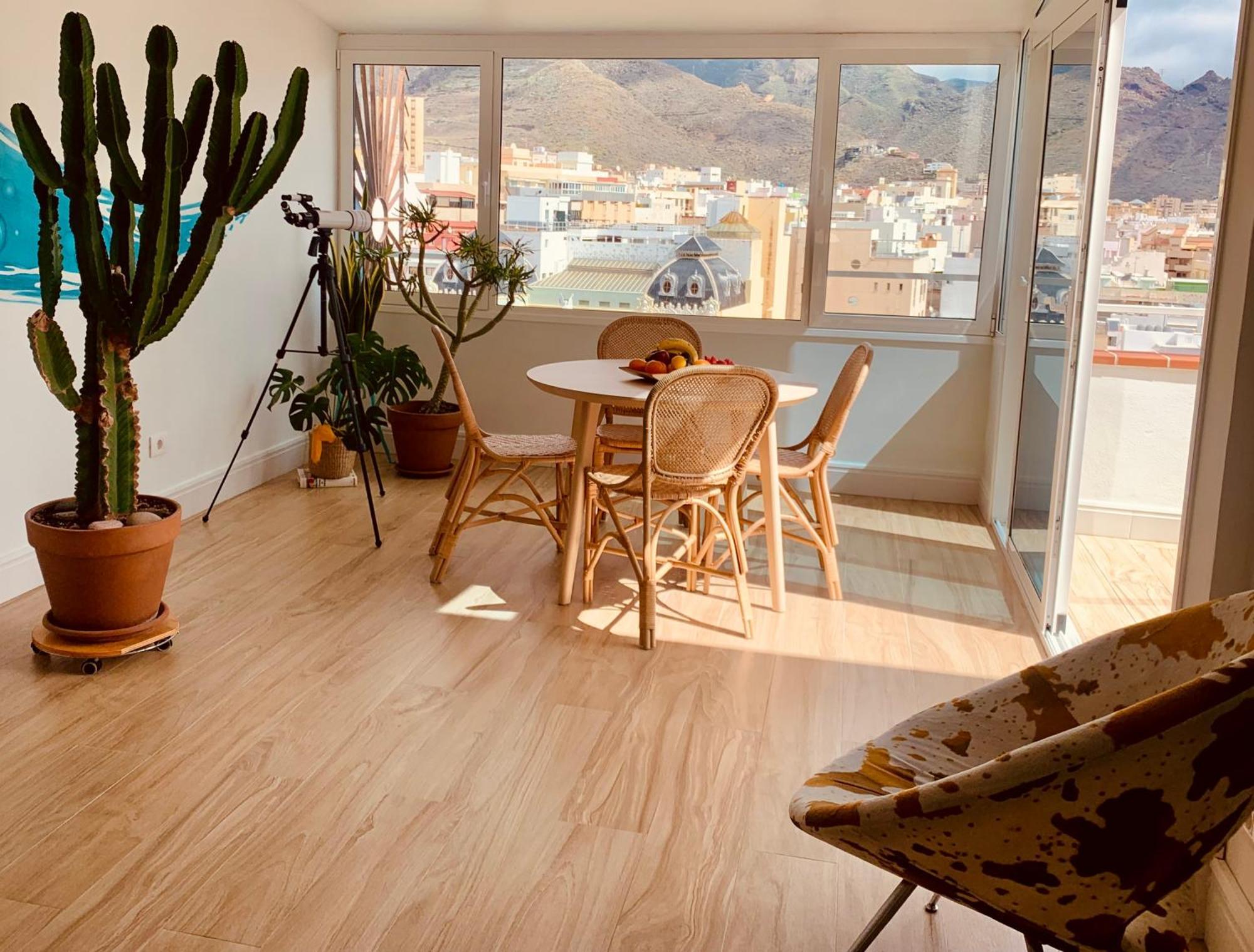 شقة Atico Con Terraza, Vistas Panoramicas Y Parking سانتا كروز دي تينيريف المظهر الخارجي الصورة